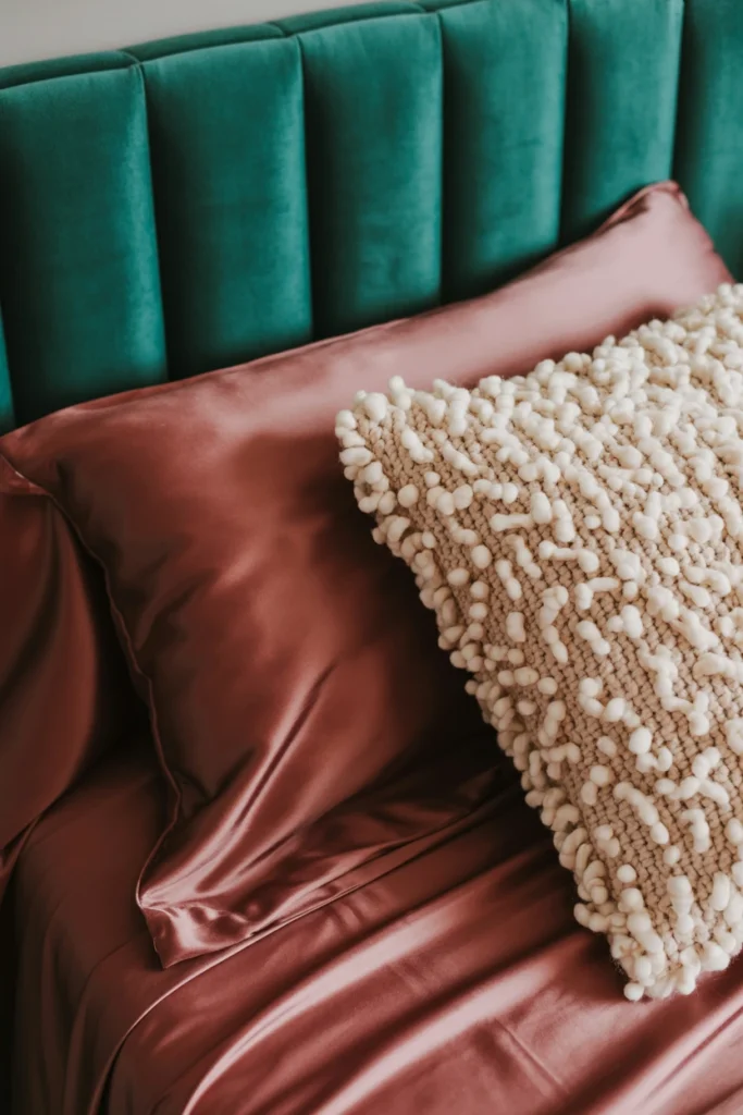 Layer at least three fabric textures in one room