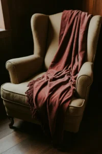 Drape Velvet Throws Over Vintage Armchairs