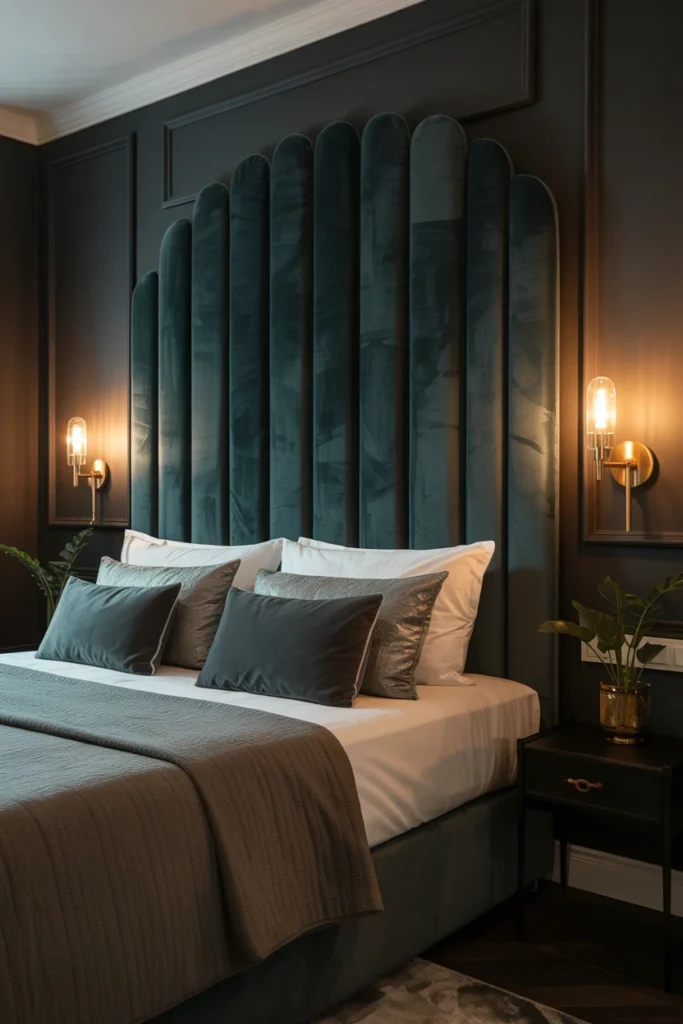 Choose velvet for the largest upholstered piece