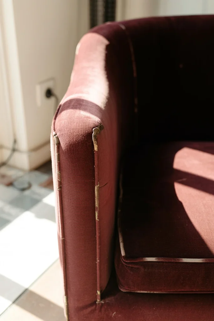 Choose a Worn Leather or Velvet Armchair