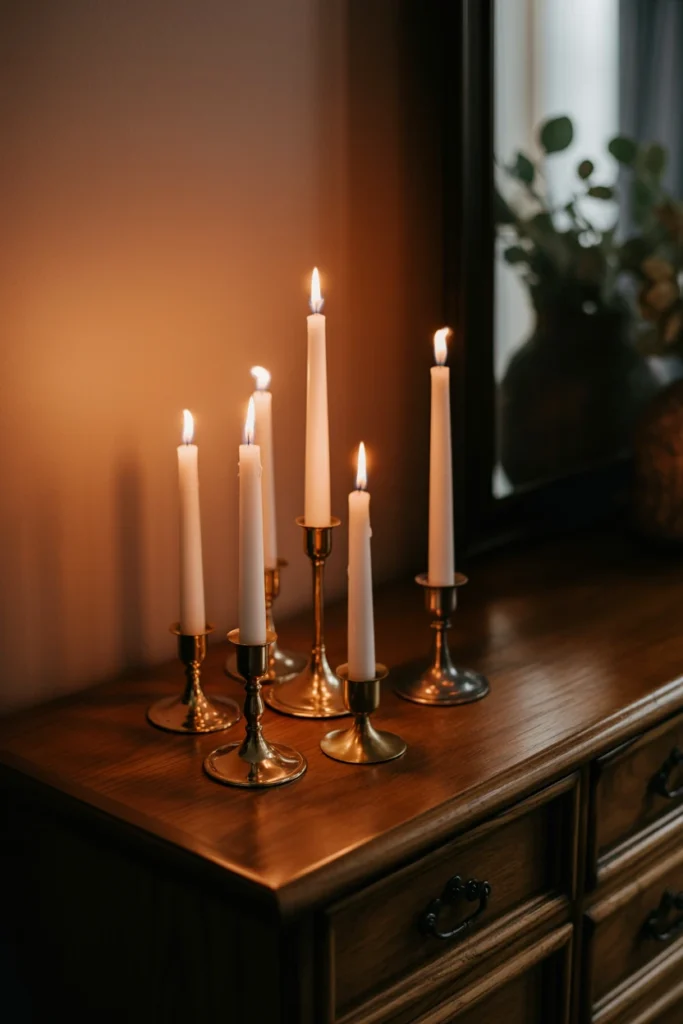 Group Candles for Ambient, Flickering Light