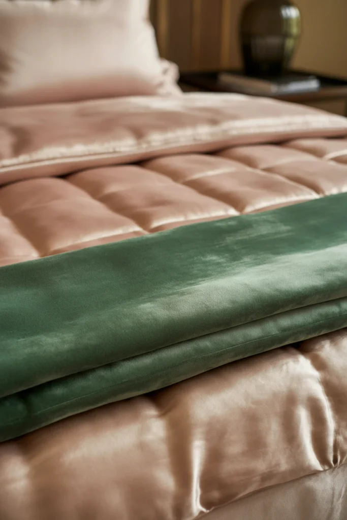 Layer Silk and Velvet Bedding Together