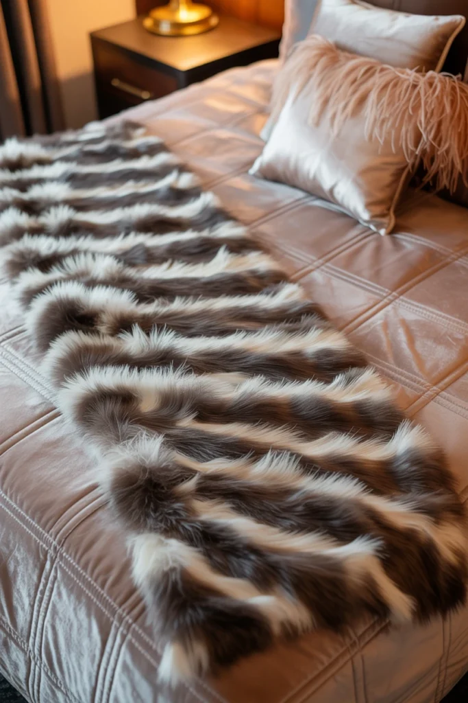Place a Faux Fur or Ostrich Feather Throw
