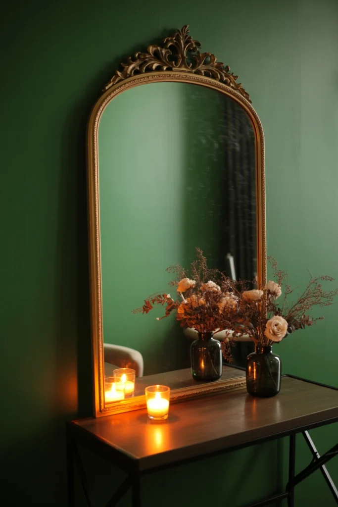 Install a Vintage or Vintage-Style Mirror as a Focal Point