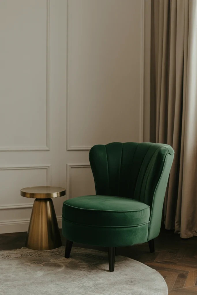 Add a Velvet Accent Chair in an Unexpected Color