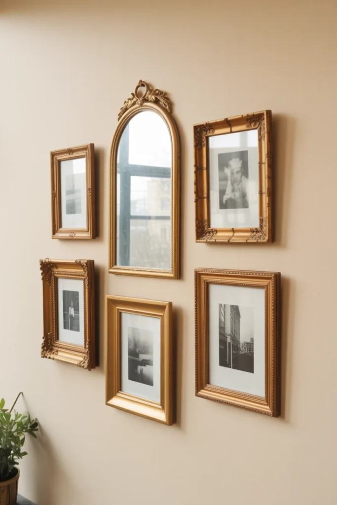 Build a Curated Gallery Wall of Vintage Art and Mirrors