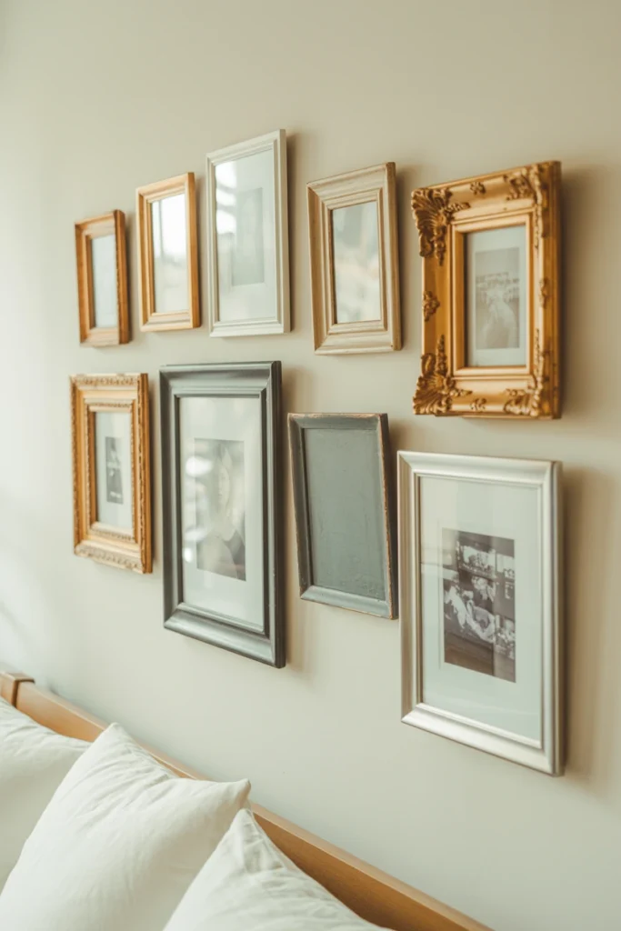Hang a Gallery Wall of Mismatched Frame Styles