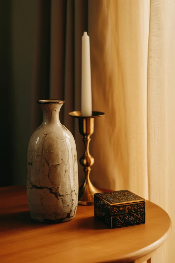Display Collectibles in Grouped Vignettes of Three