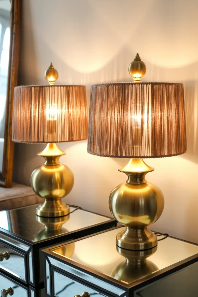 Choose Lamps With Fringe or Fluted Glass Shades