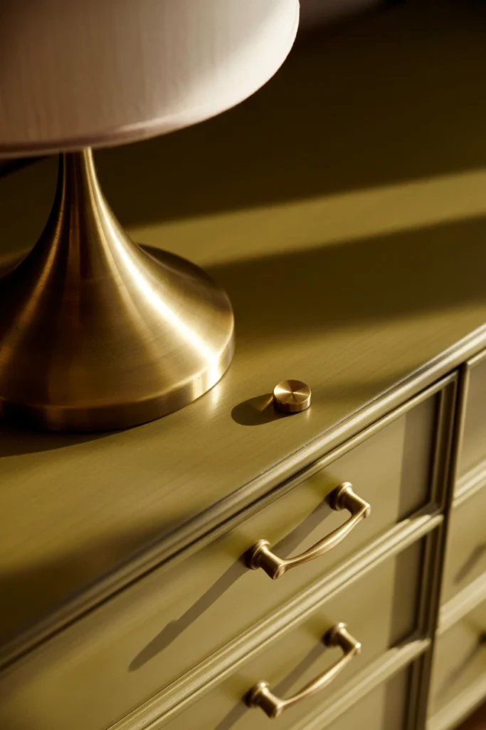 Add Metallic Accents Through Brass or Gold Hardware