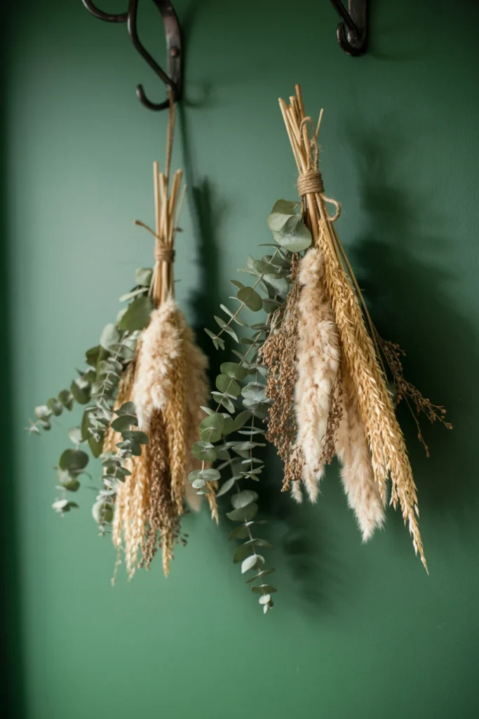  Hang Dried Florals in Asymmetrical Bundles