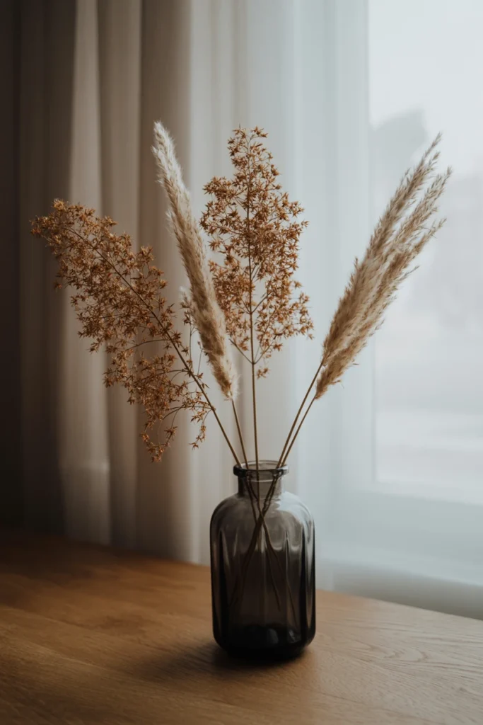 Group Dried Flowers in Odd-Numbered Clusters