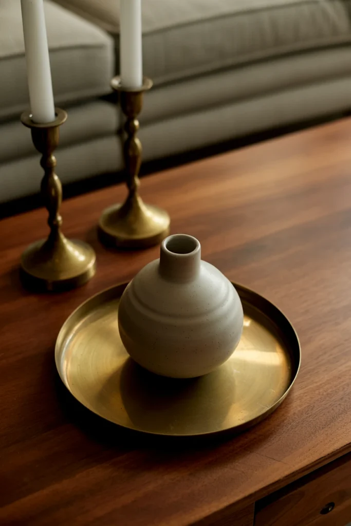 Add a Vintage Brass or Ceramic Accent