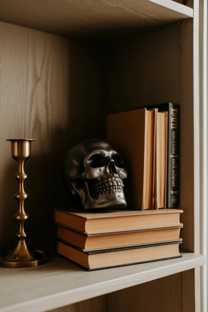 Style a Bookshelf Vignette With Antique Objects