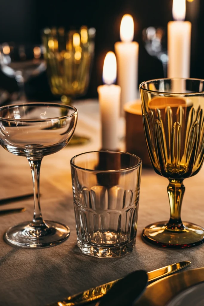 Mix Vintage Glassware for an Eclectic Look