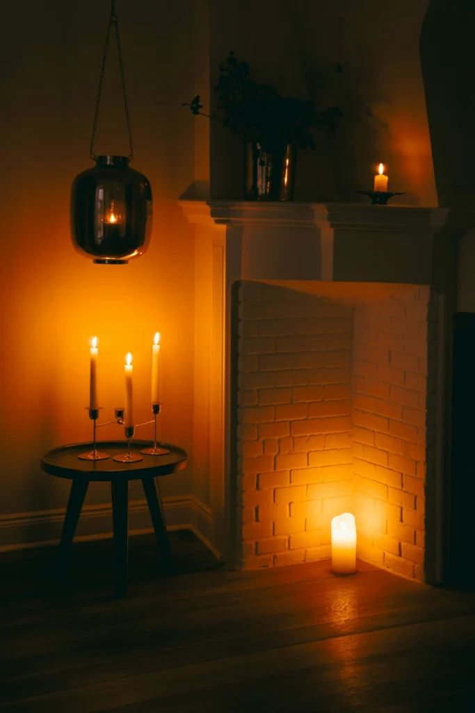 Layer Candlelight at Three Different Heights
