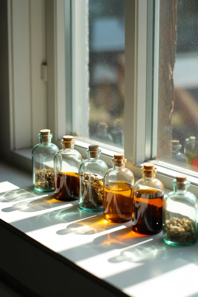 Arrange a Windowsill Apothecary Display