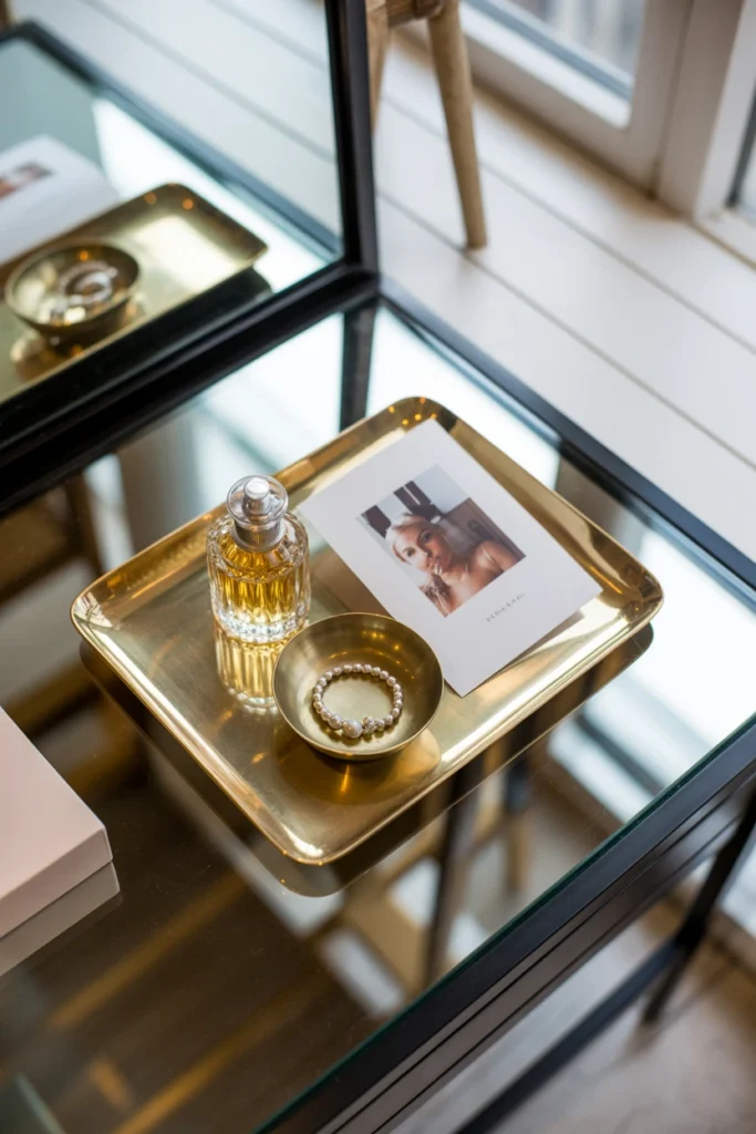 Style the Vanity Tray with Curated Objects