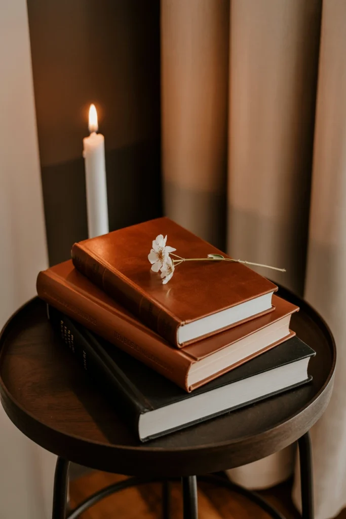 Group Books and Candles in Odd-Numbered Stacks