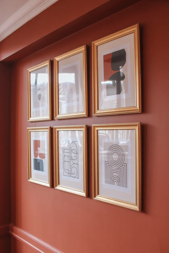  Group Framed Art in Gold Frames