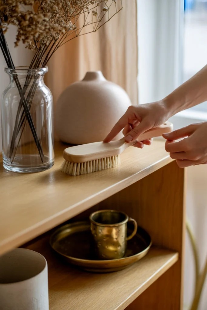 Establish a Monthly Dusting Routine for Textured Surfaces