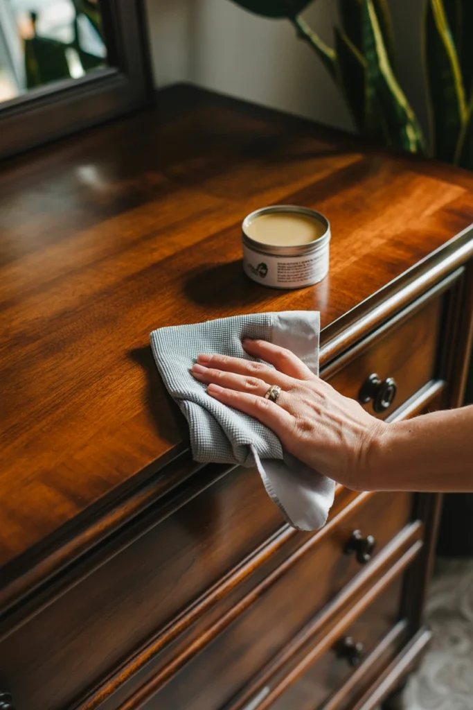 Dust and Condition Wood and Metal Finishes Monthly