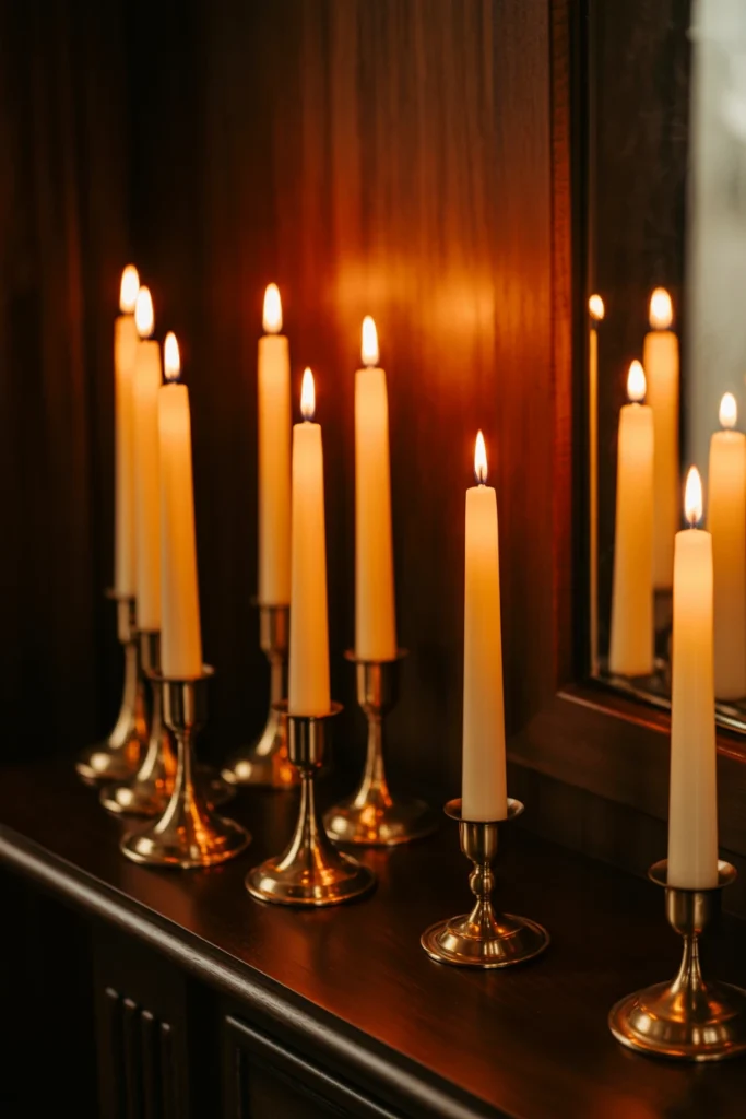 Place Flameless Candles for Ambiance