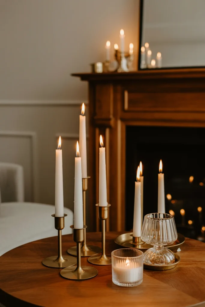 Layer Scent Through Candles in Vintage Holders