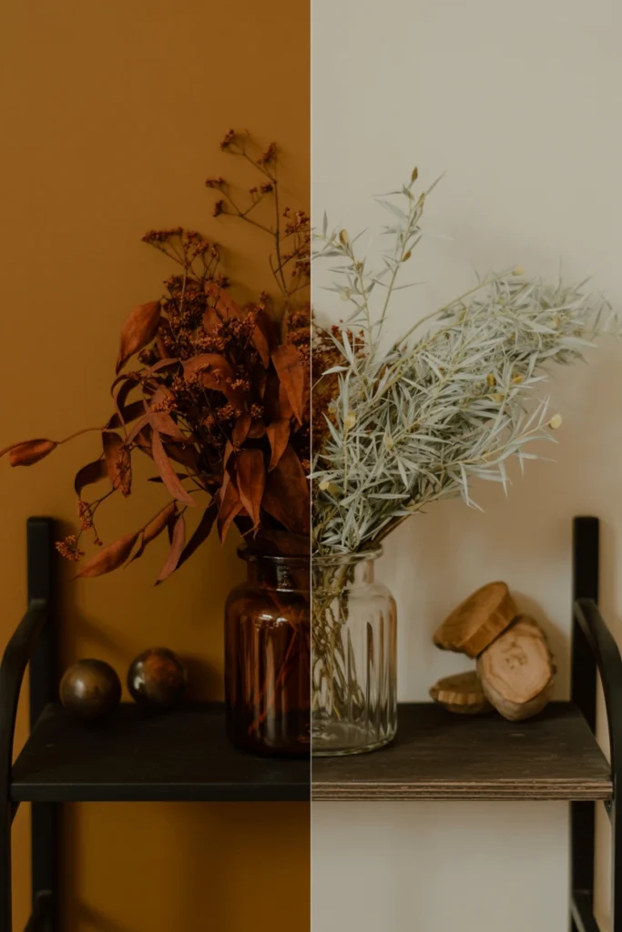 seasonal dried botanicals swapped on apothecary shelf