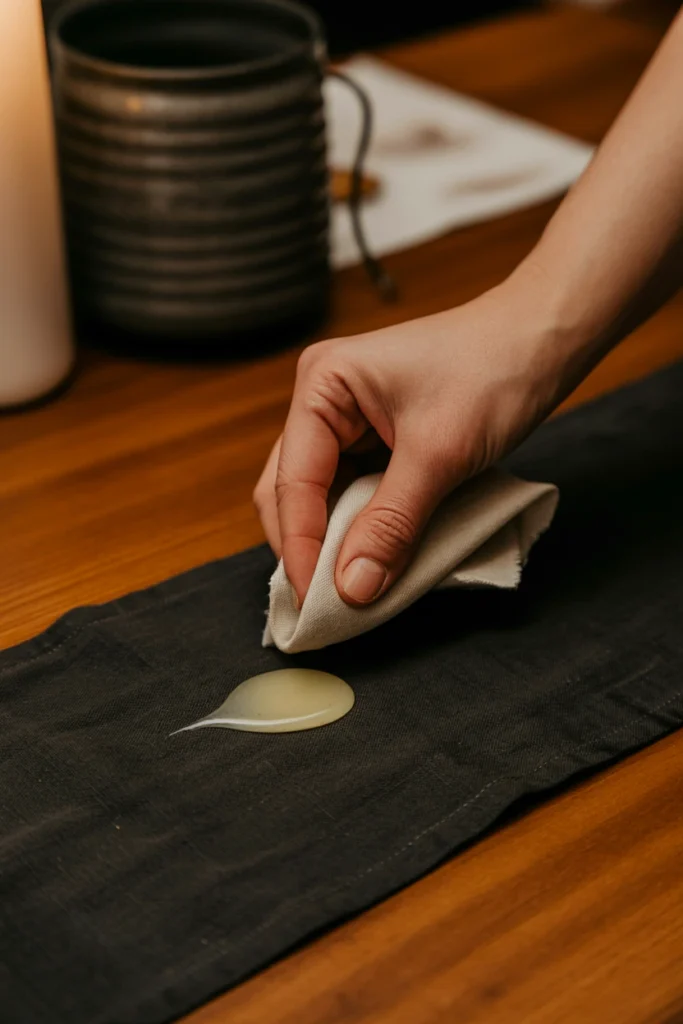 Remove Melted Wax Before It Stains Linens