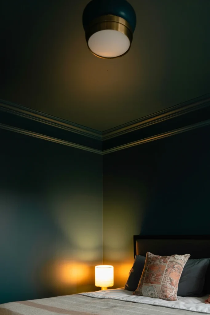 Paint the ceiling to match or go one shade darker