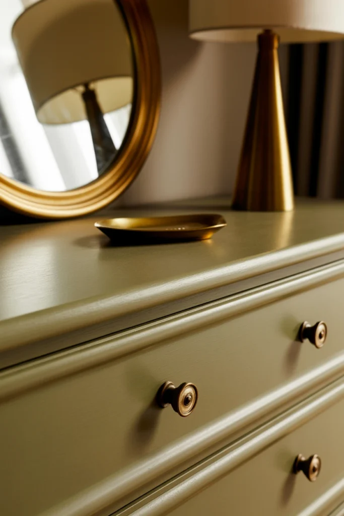 Layer Brass and Gold Metallic Accents