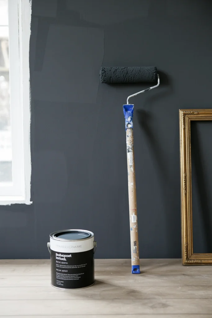 Paint Walls in Deep Charcoal or Aubergine