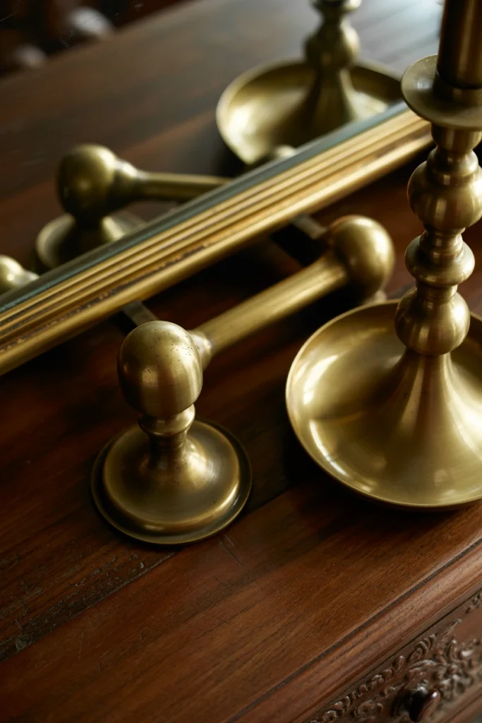 Add One Metallic Accent in Antique Brass