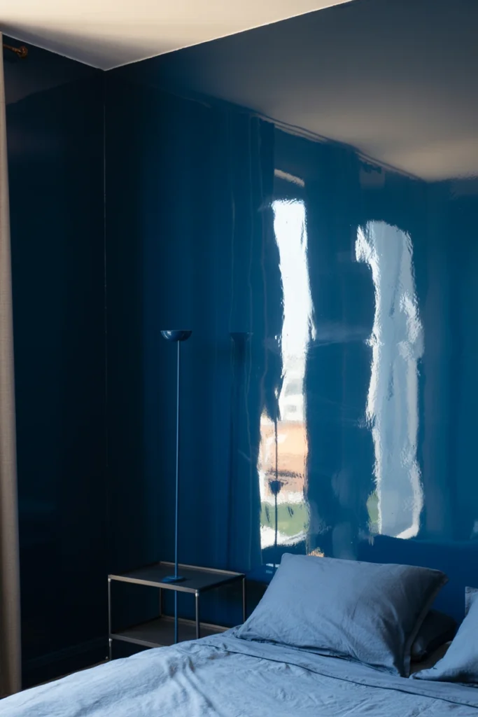 Paint Walls in Deep Emerald or Sapphire Lacquer