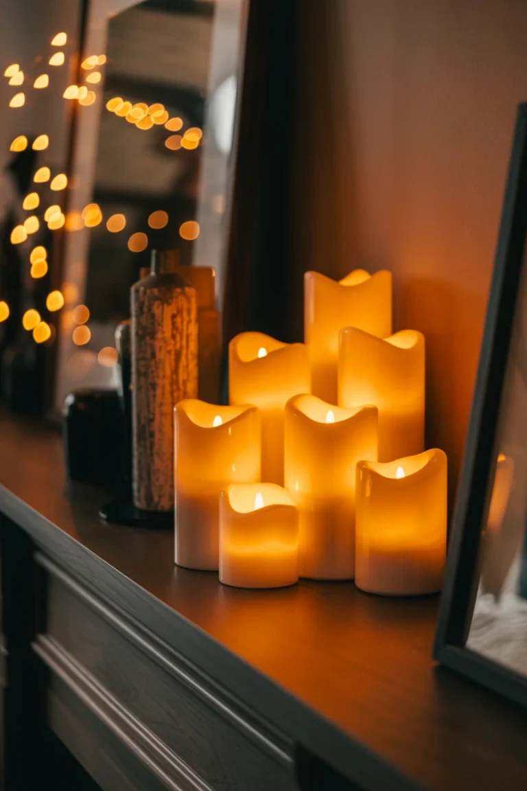 Install LED Flame Candles in High-Traffic Areas