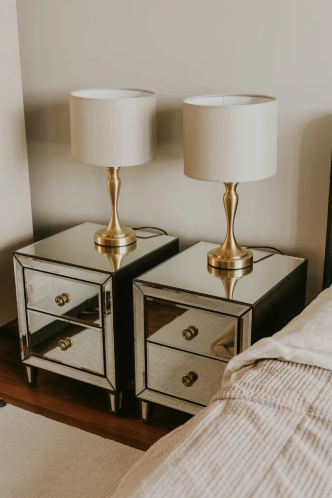 Install a Mirrored or Lacquered Nightstand Pair