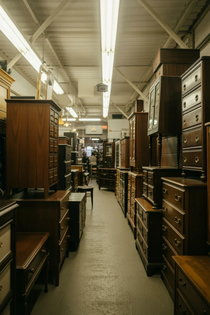 Hunt Secondhand Shops for Antique Wood Furniture