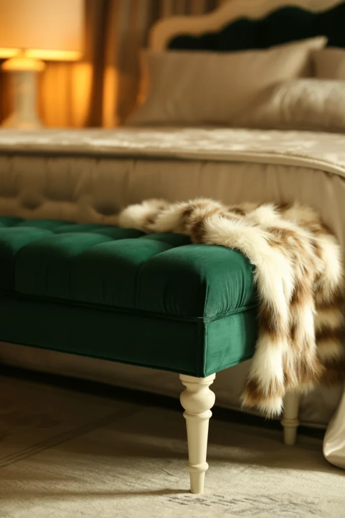 Place a Bench With Turned Legs at the Foot of the Bed