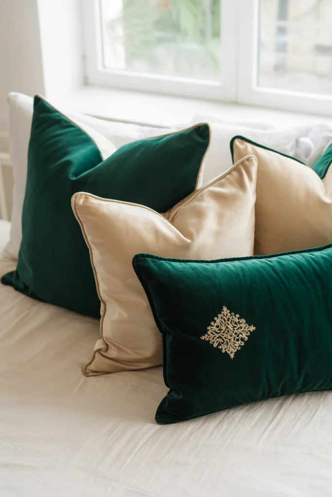 ayer Velvet Throw Pillows in Odd Numbers