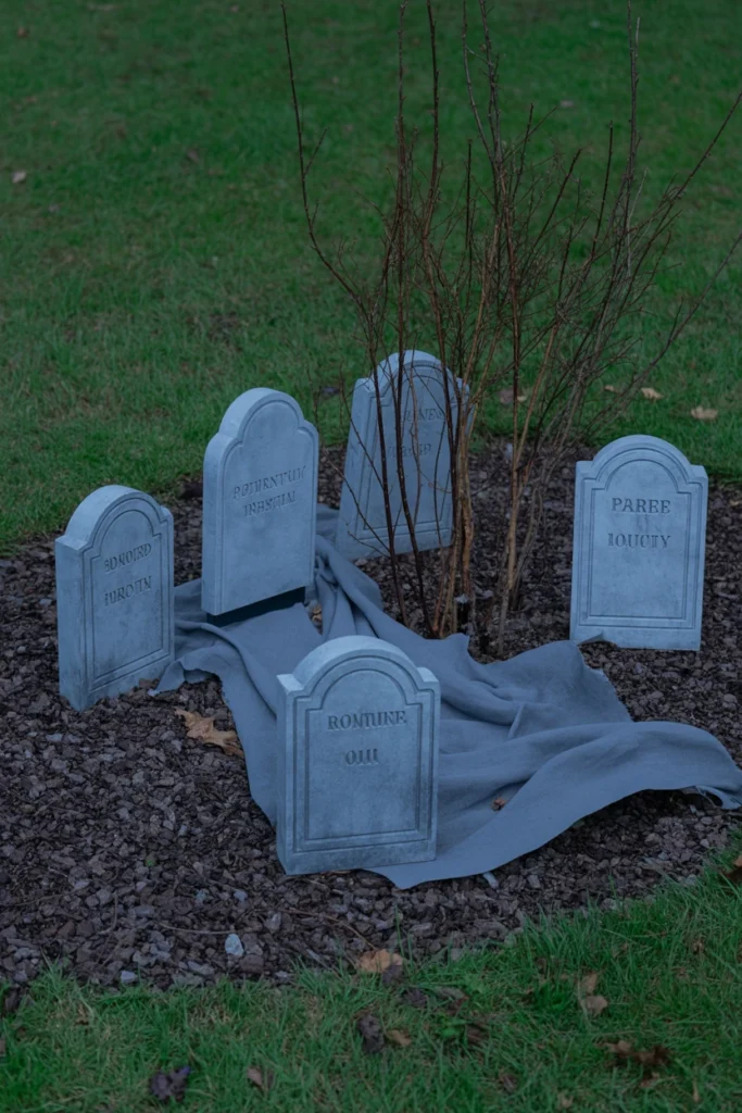 Build a Mini Graveyard Scene Along the Front Bed