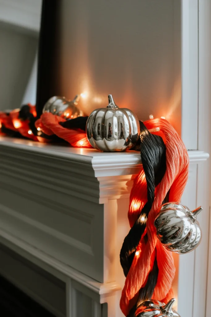 Mix Crepe Paper Garlands With Mercury Glass Accents