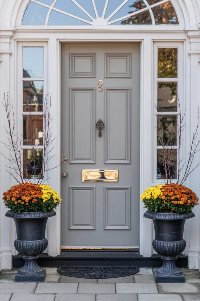 Frame the Doorway With Matching Urns or Planters