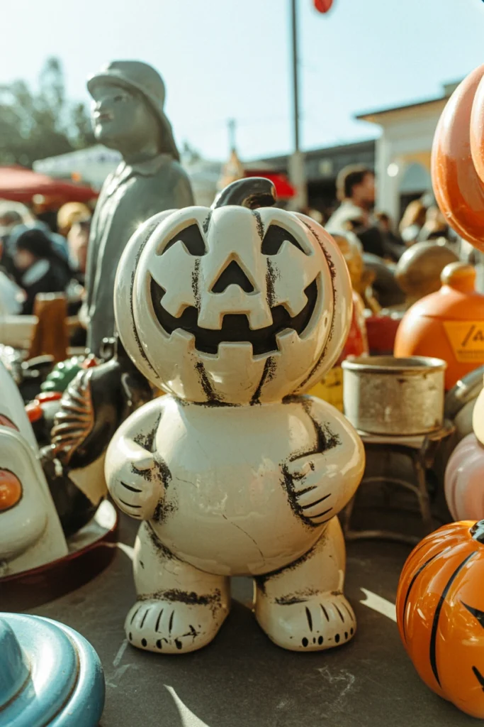 Check Flea Markets for Chalkware Jack-O-Lanterns