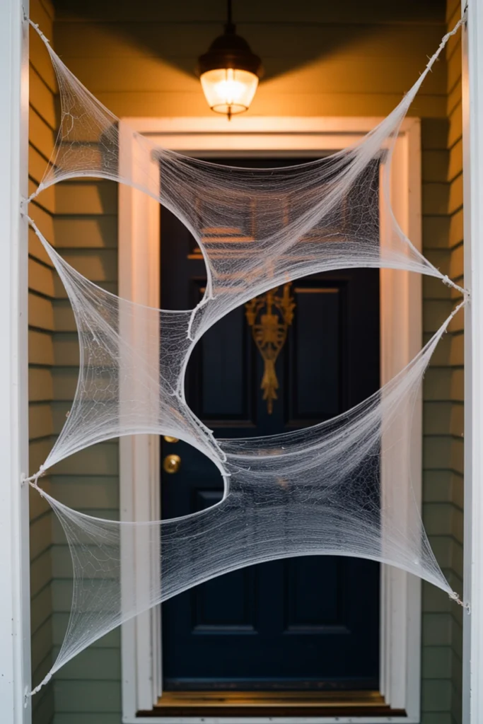 Install a Cobweb Stretch Across the Doorframe