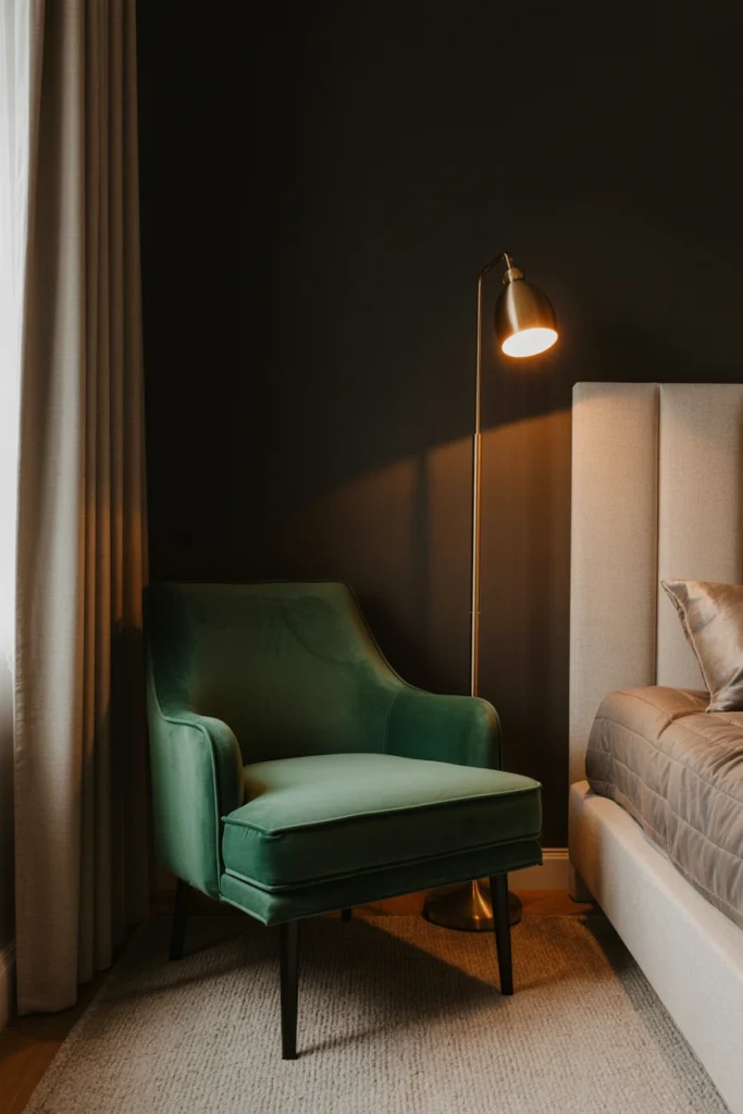 Layer in one jewel-tone accent color per room